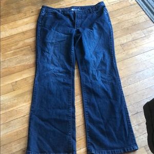 Worn stretch jeans